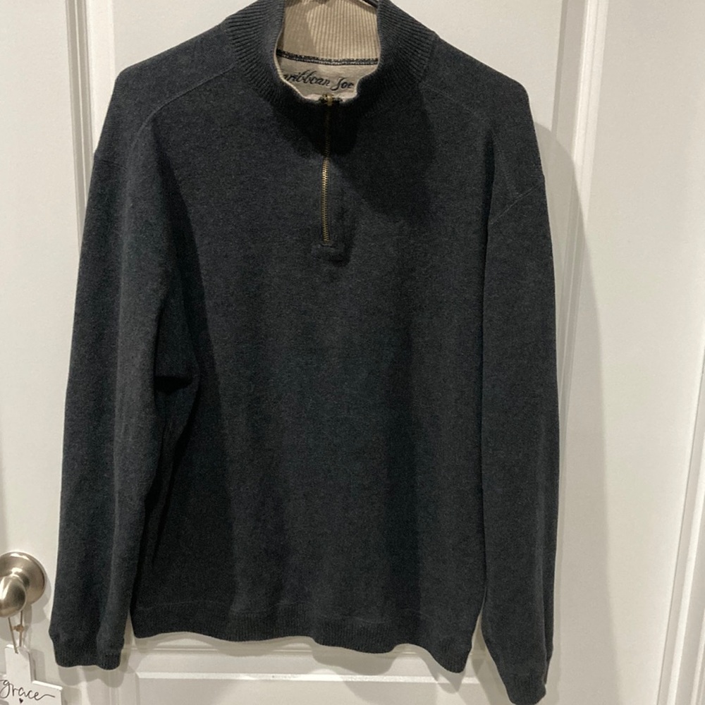 Caribbean Joe Men’s 1/4 Zip Sweater